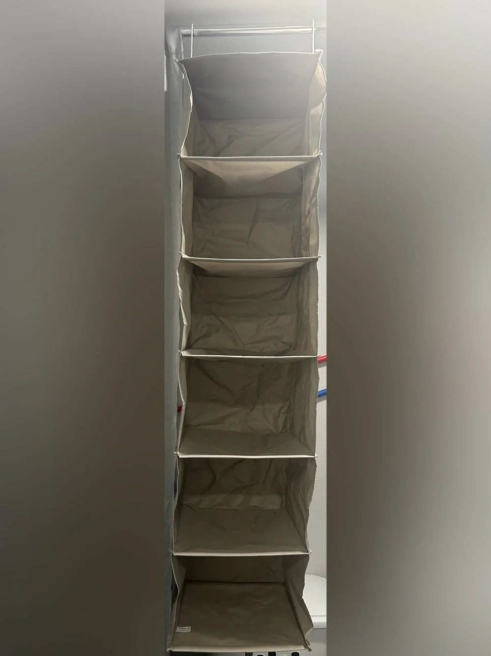Hanging 6-Shelf Closet Organizer - Beige